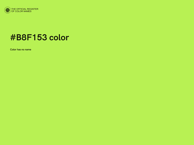 #B8F153 color image