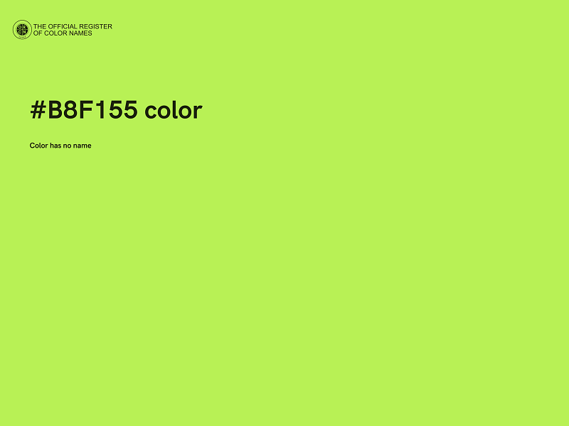 #B8F155 color image