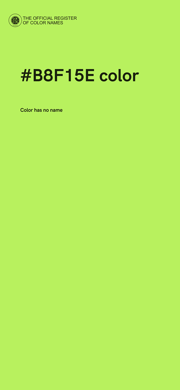 #B8F15E color image