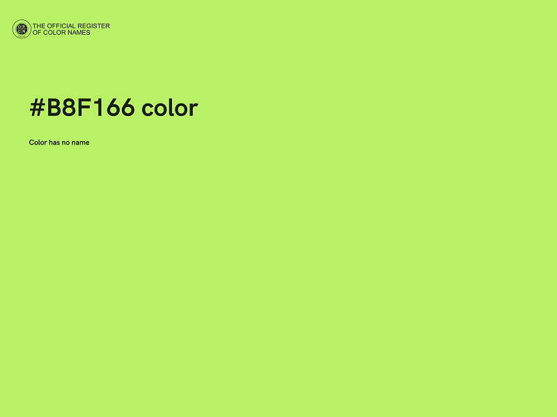 #B8F166 color image