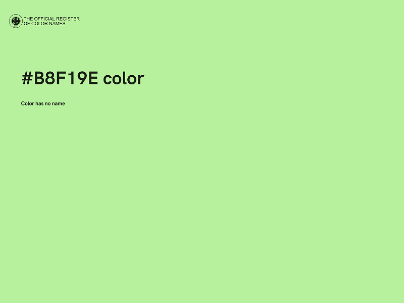 #B8F19E color image