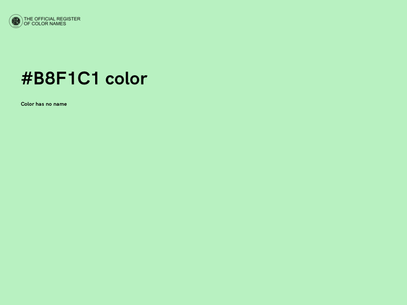#B8F1C1 color image