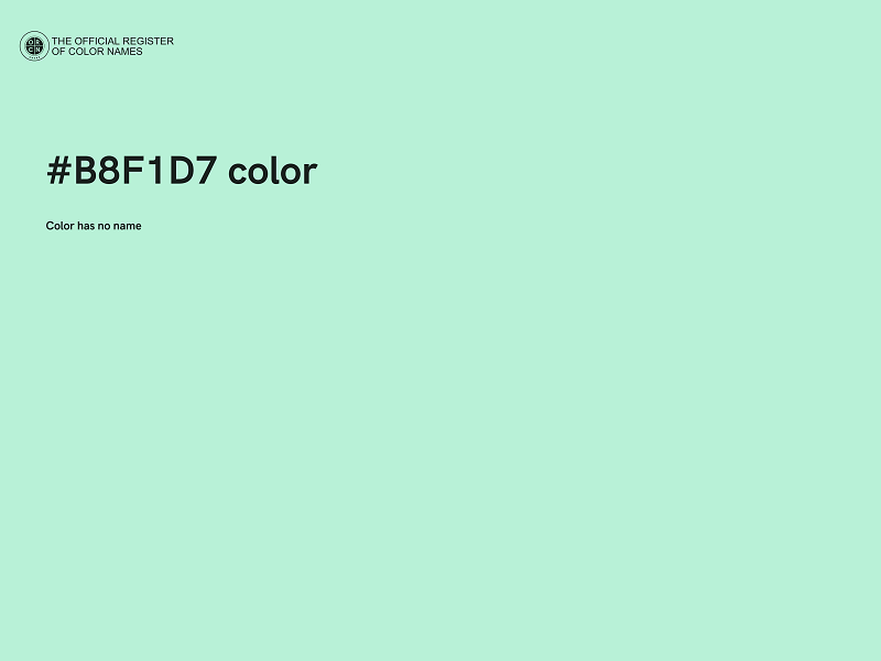 #B8F1D7 color image