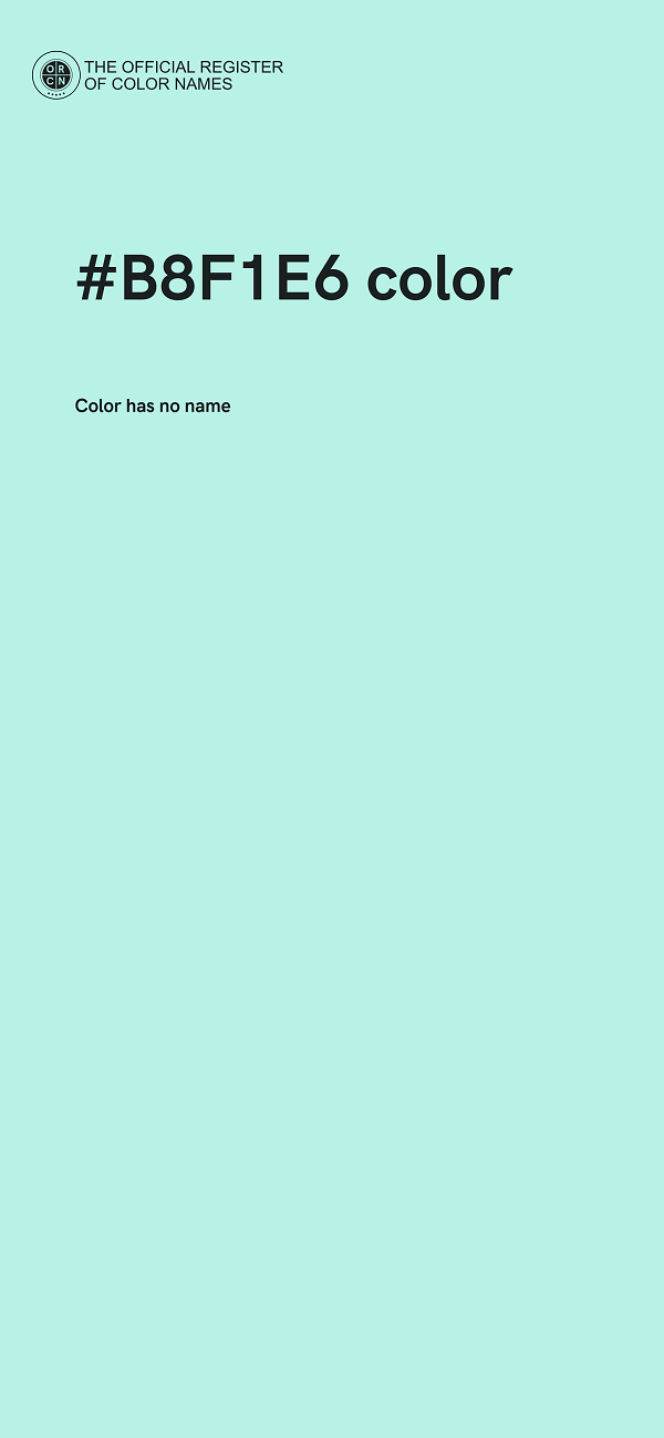 #B8F1E6 color image