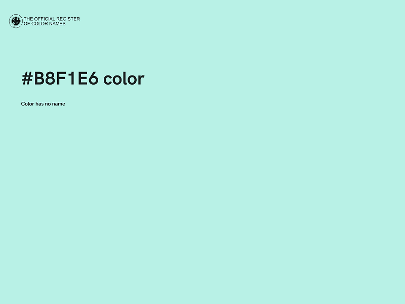 #B8F1E6 color image