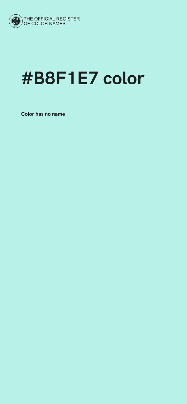 #B8F1E7 color image