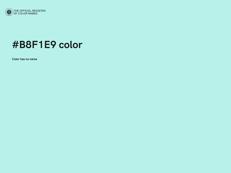 #B8F1E9 color image
