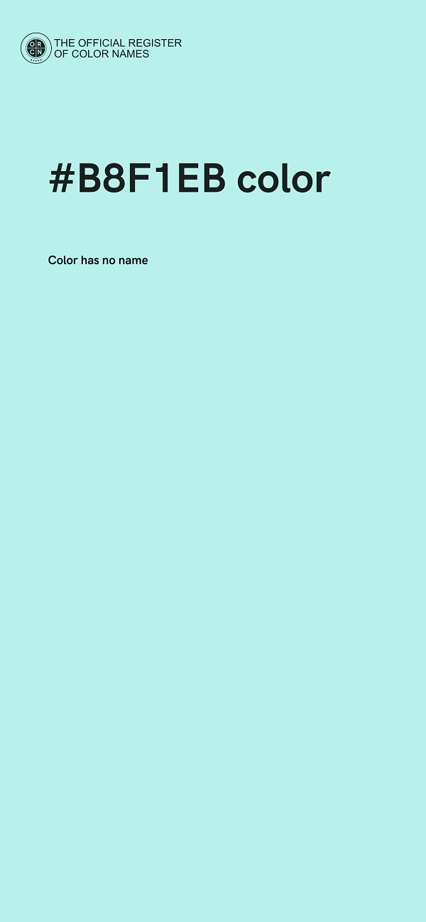 #B8F1EB color image