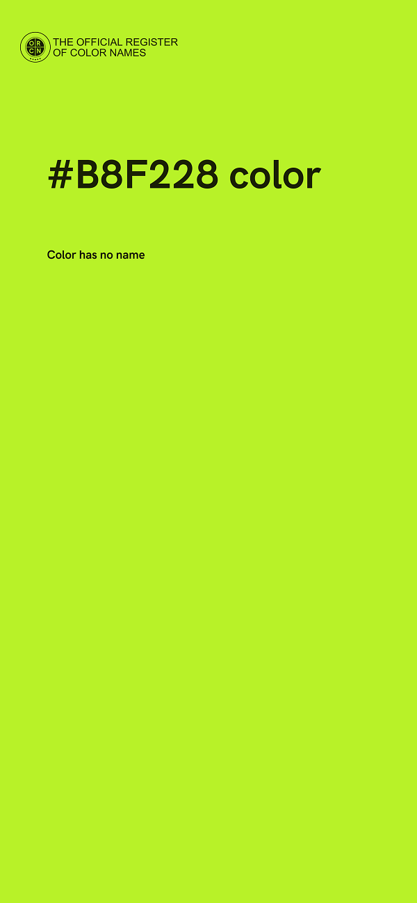 #B8F228 color image