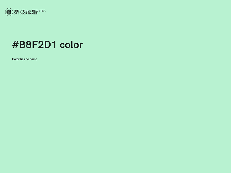 #B8F2D1 color image