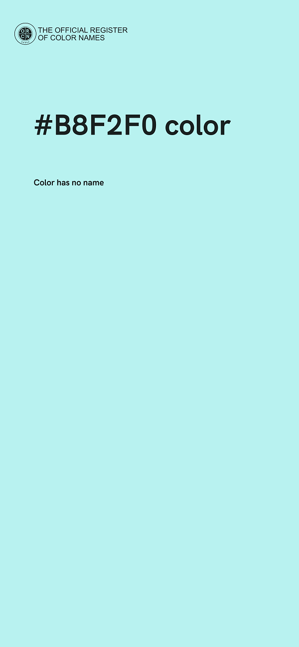 #B8F2F0 color image
