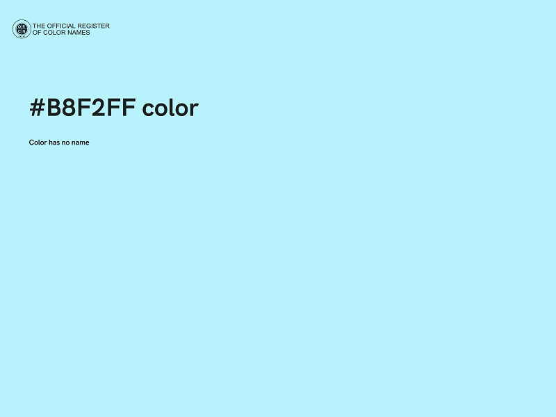 #B8F2FF color image