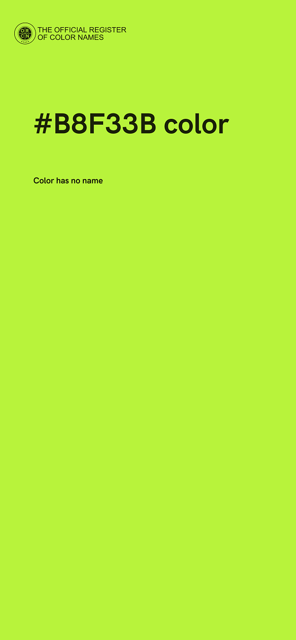 #B8F33B color image