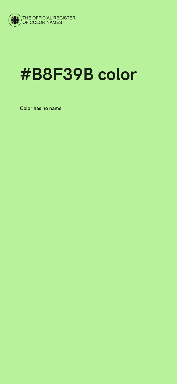 #B8F39B color image