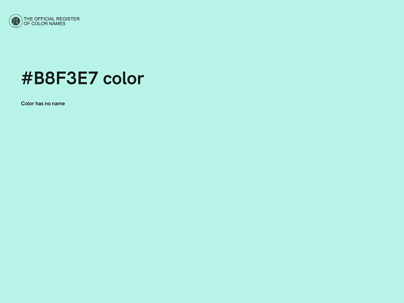 #B8F3E7 color image