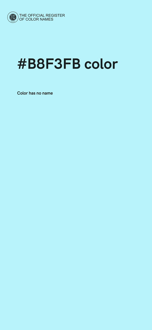 #B8F3FB color image