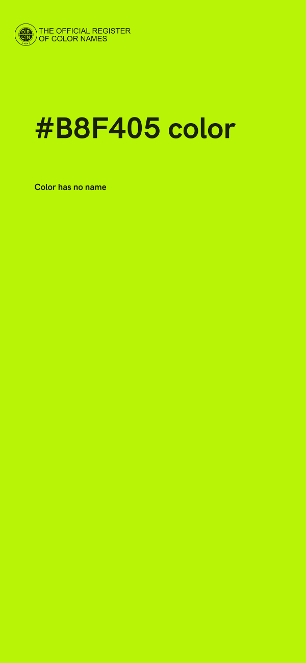 #B8F405 color image