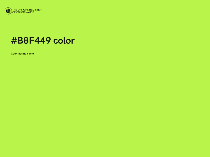 #B8F449 color image