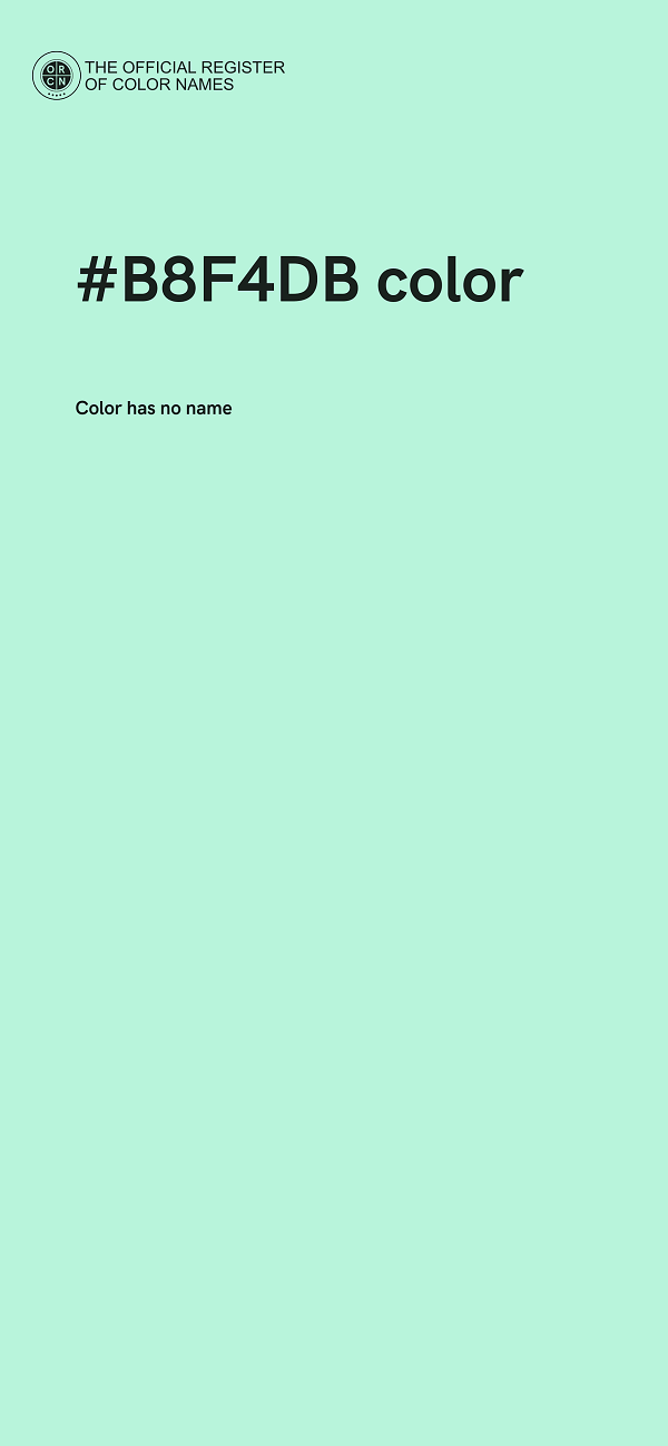 #B8F4DB color image