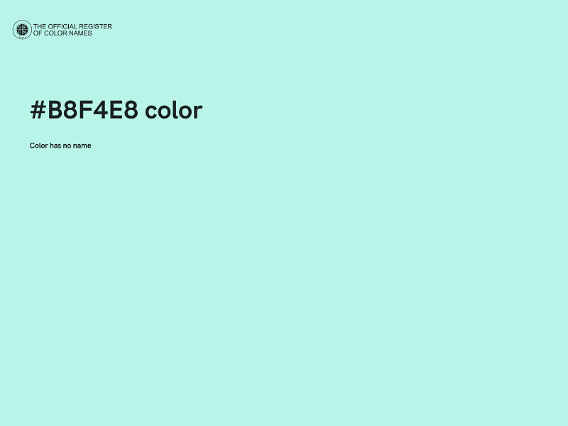 #B8F4E8 color image