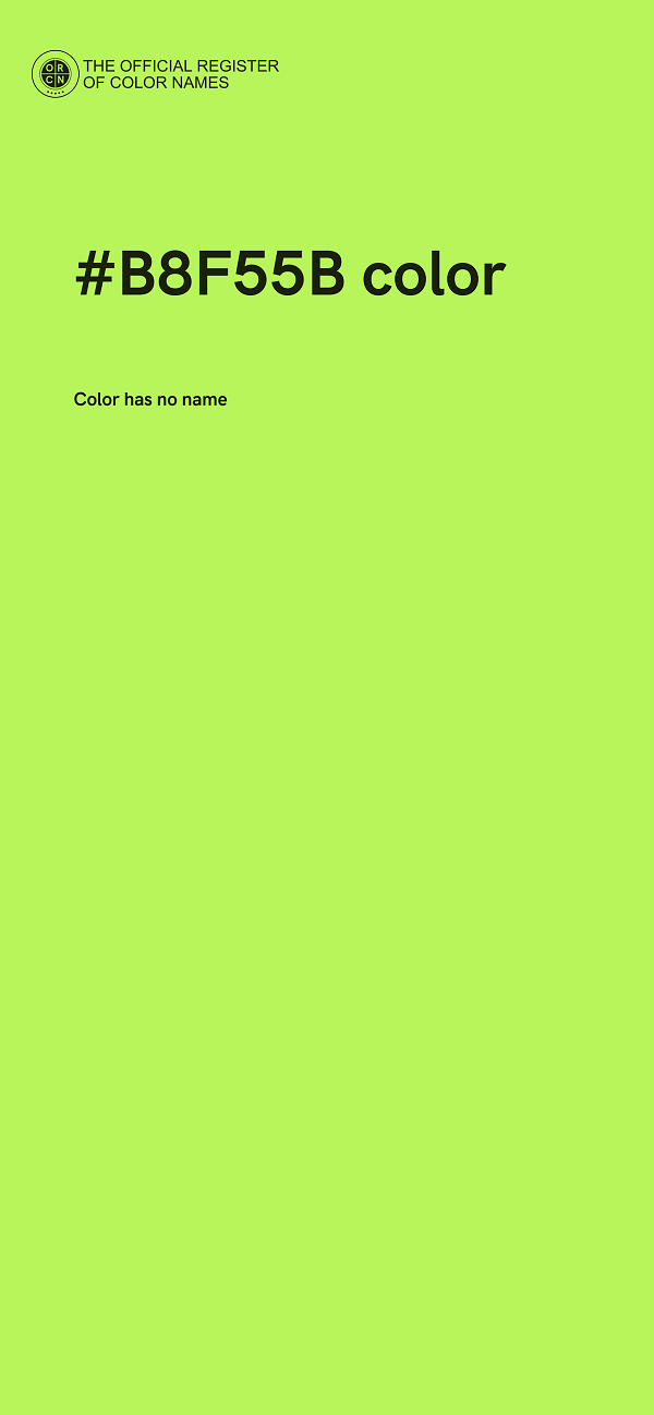 #B8F55B color image
