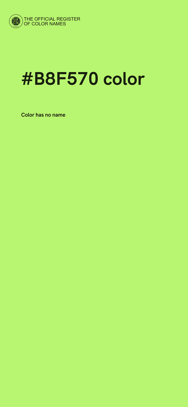 #B8F570 color image