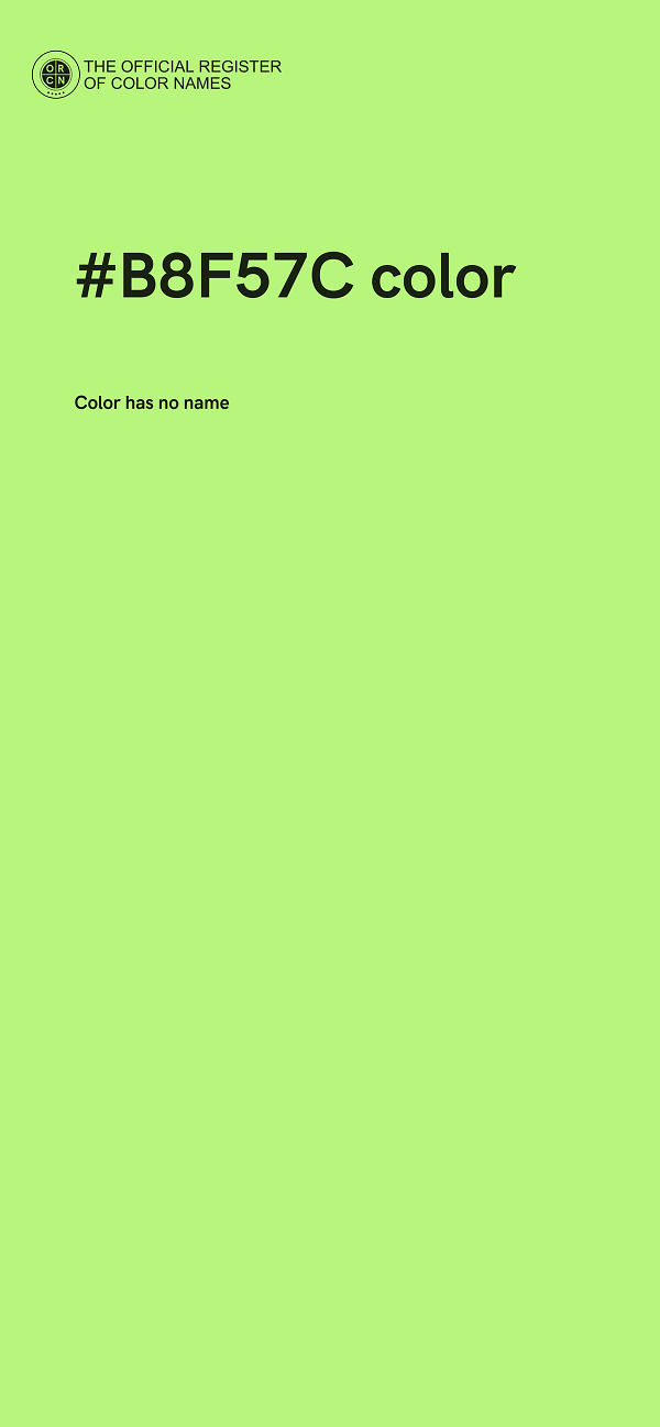 #B8F57C color image