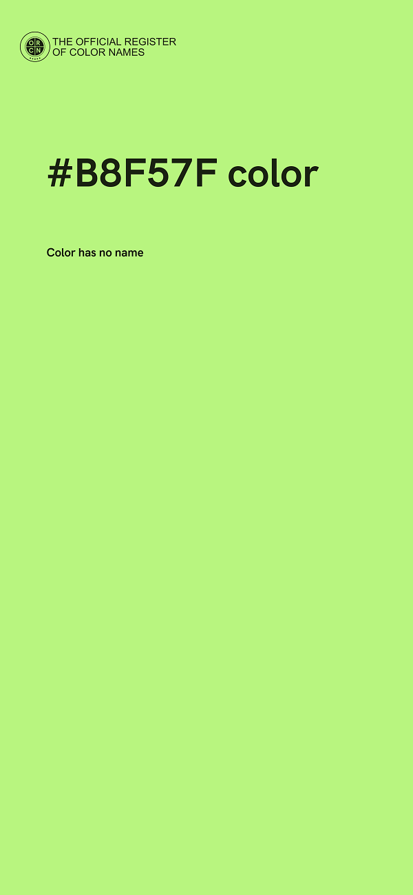 #B8F57F color image