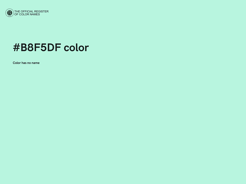 #B8F5DF color image