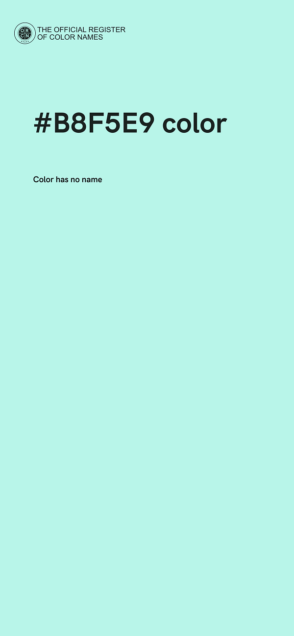 #B8F5E9 color image