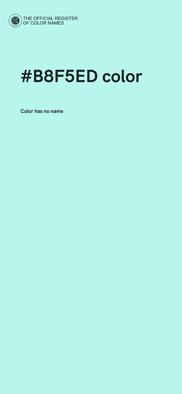 #B8F5ED color image