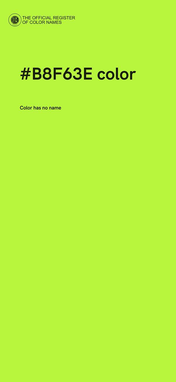 #B8F63E color image
