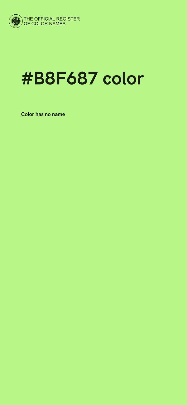 #B8F687 color image