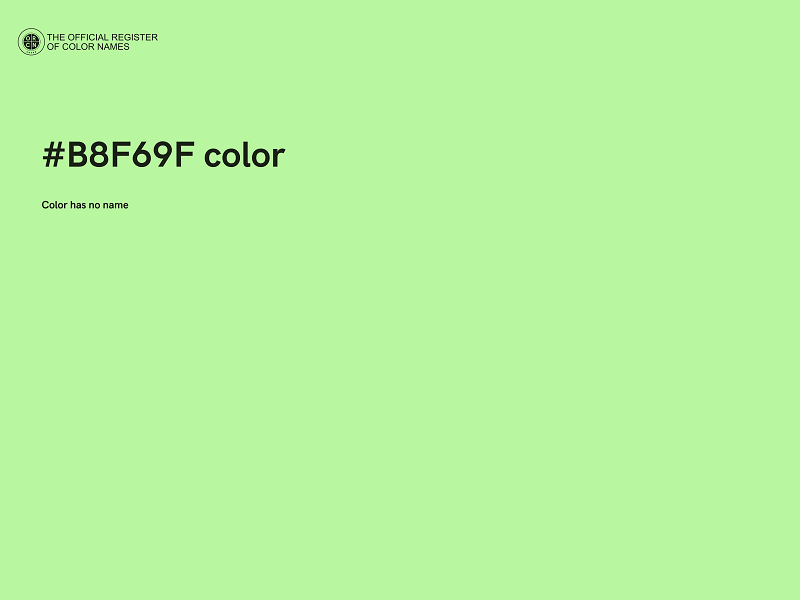 #B8F69F color image