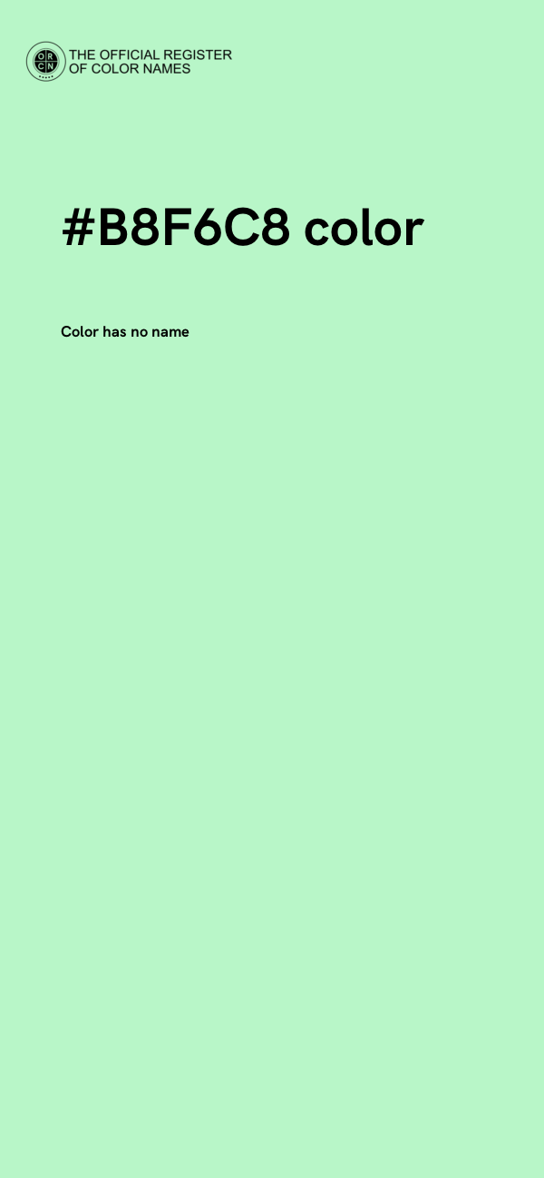 #B8F6C8 color image