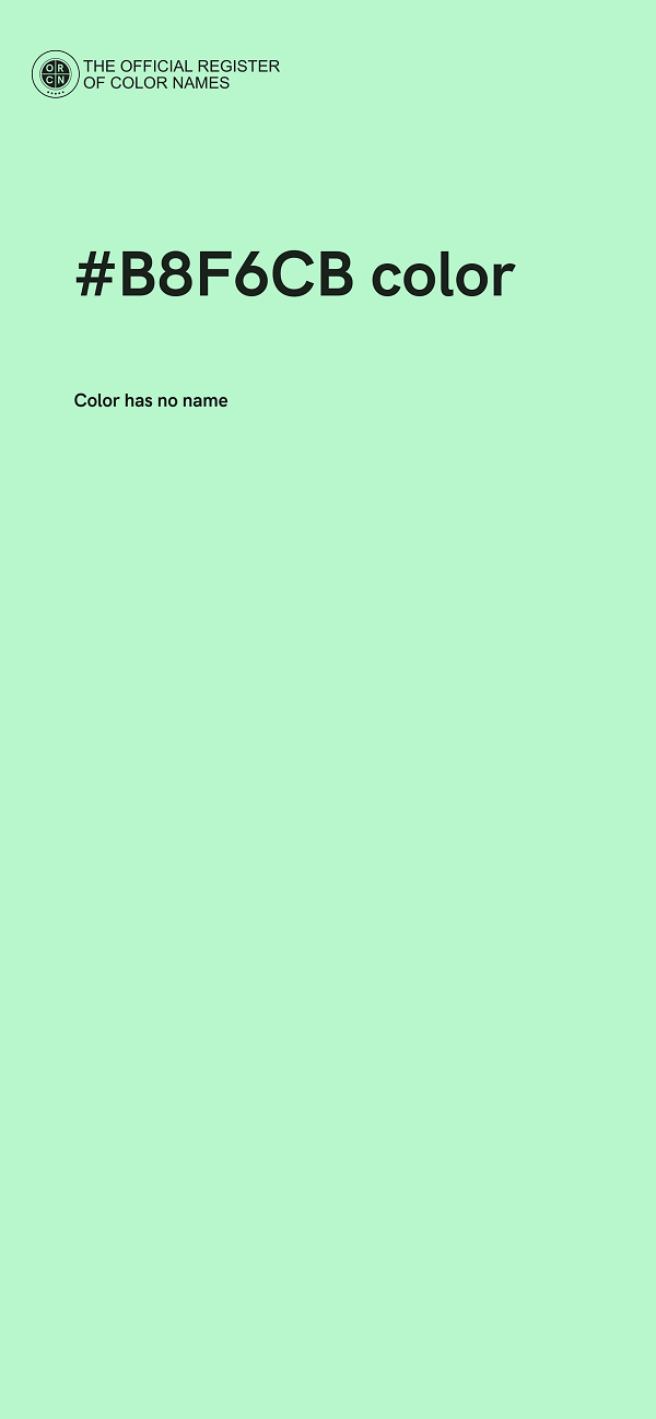 #B8F6CB color image