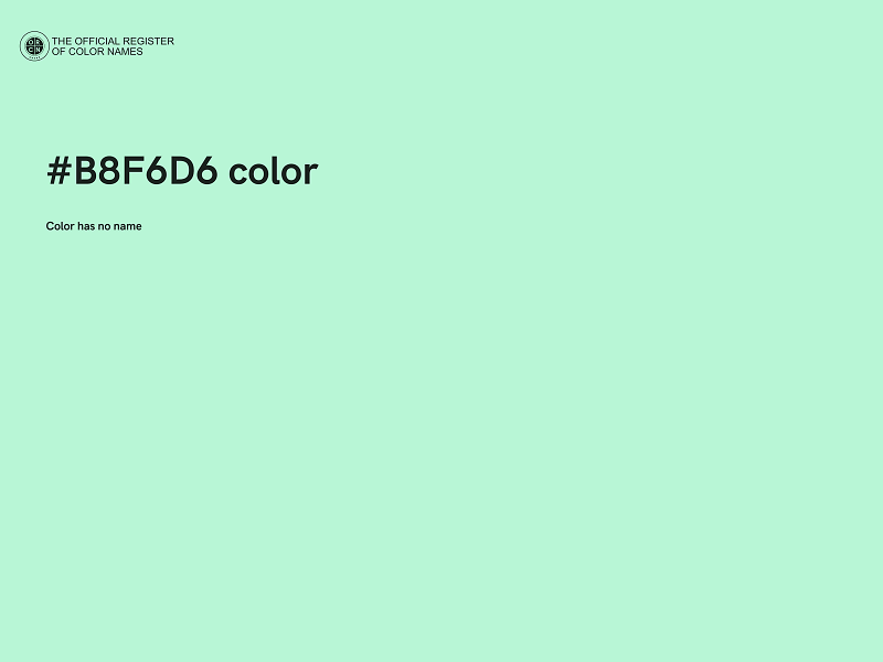 #B8F6D6 color image