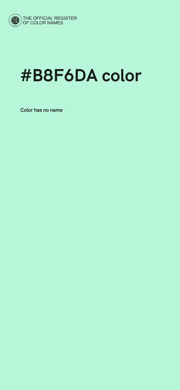 #B8F6DA color image