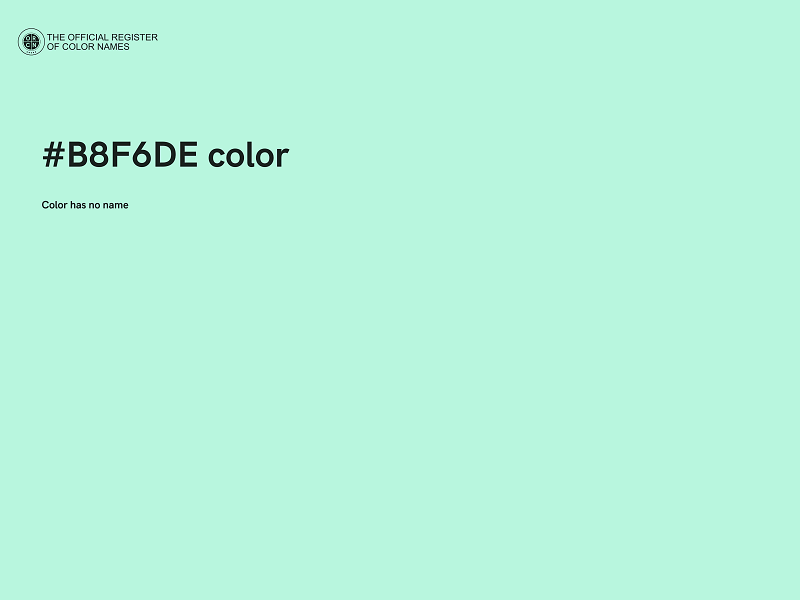 #B8F6DE color image