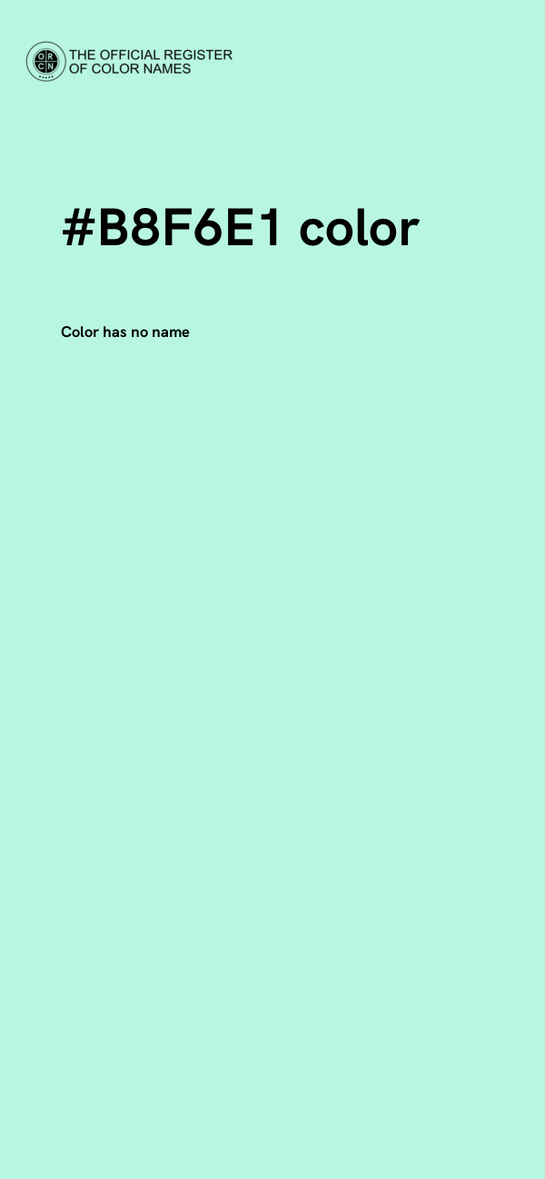 #B8F6E1 color image