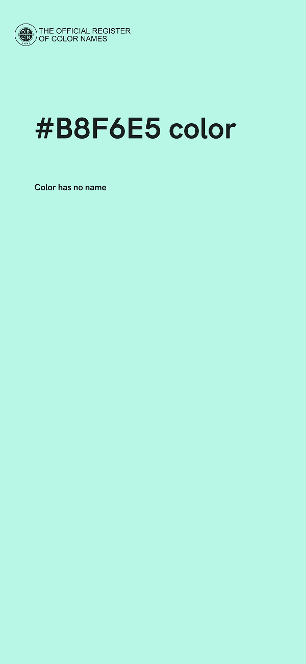 #B8F6E5 color image