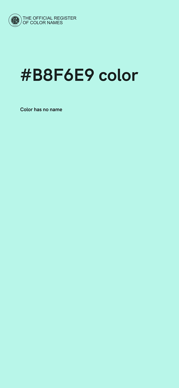 #B8F6E9 color image