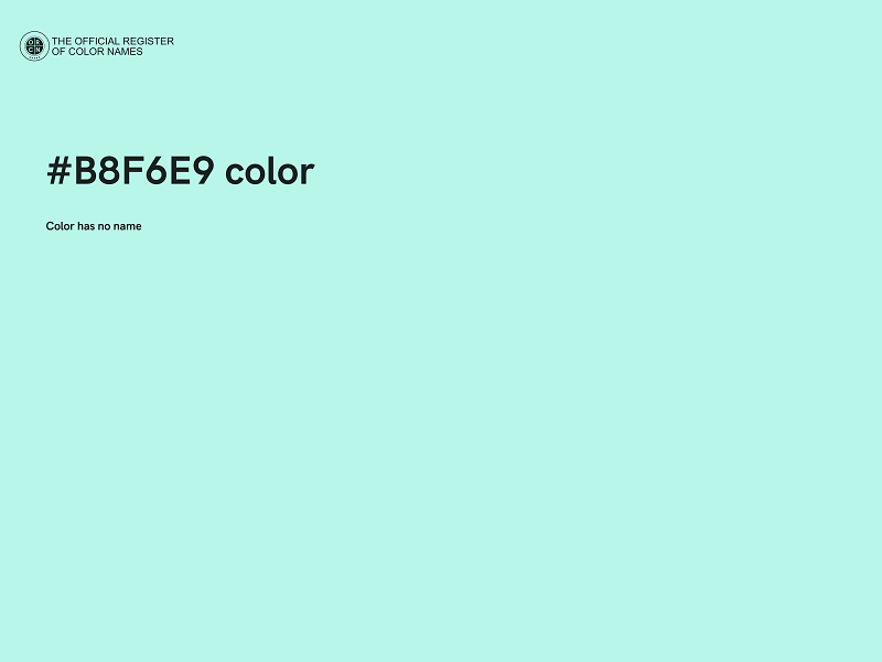 #B8F6E9 color image