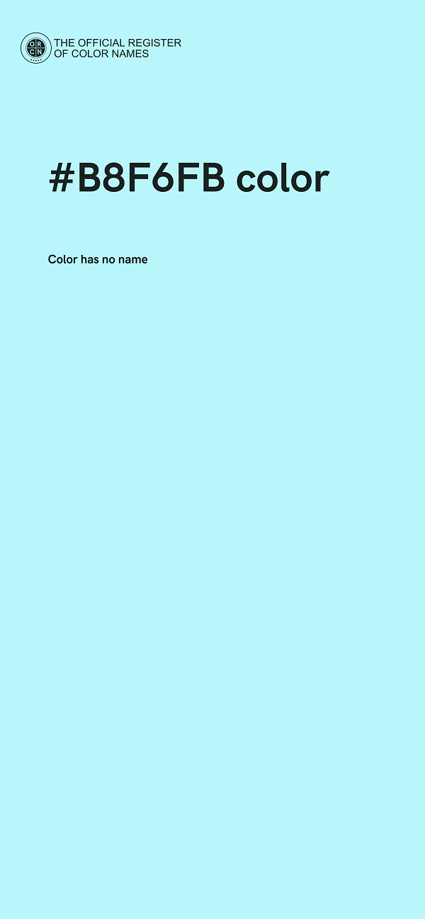 #B8F6FB color image