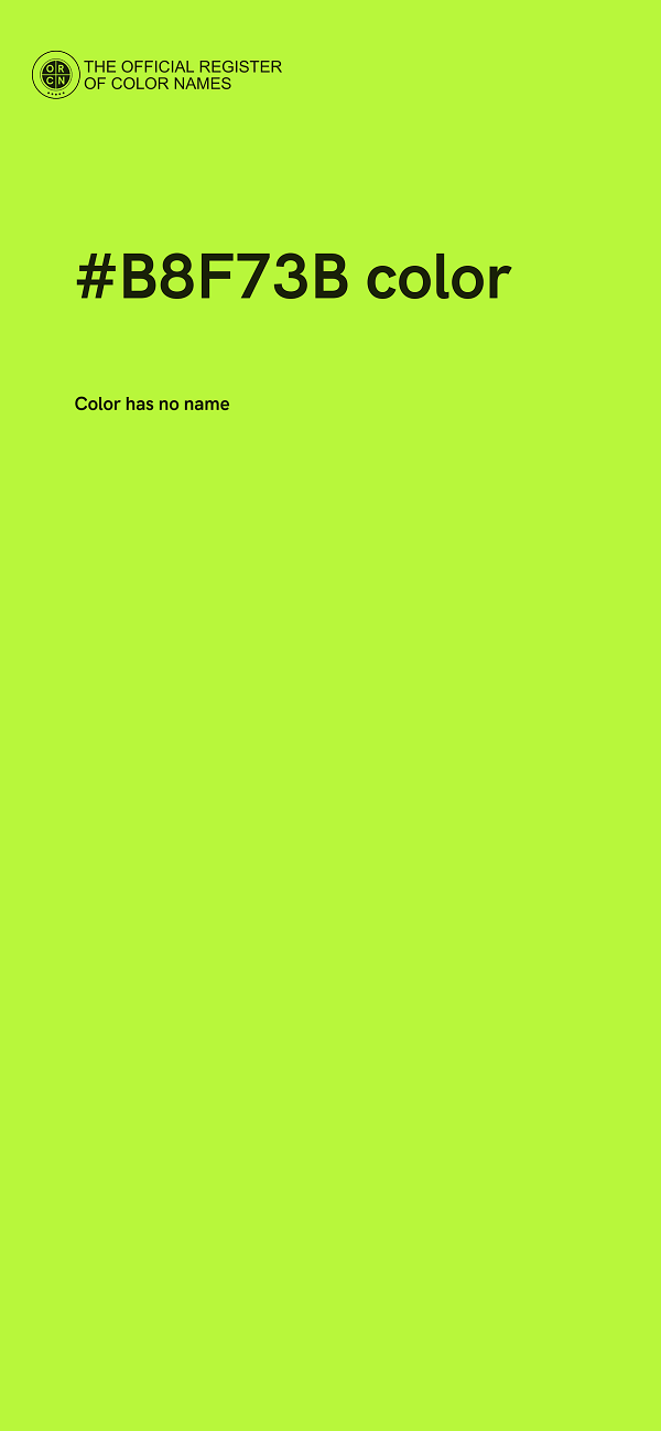 #B8F73B color image