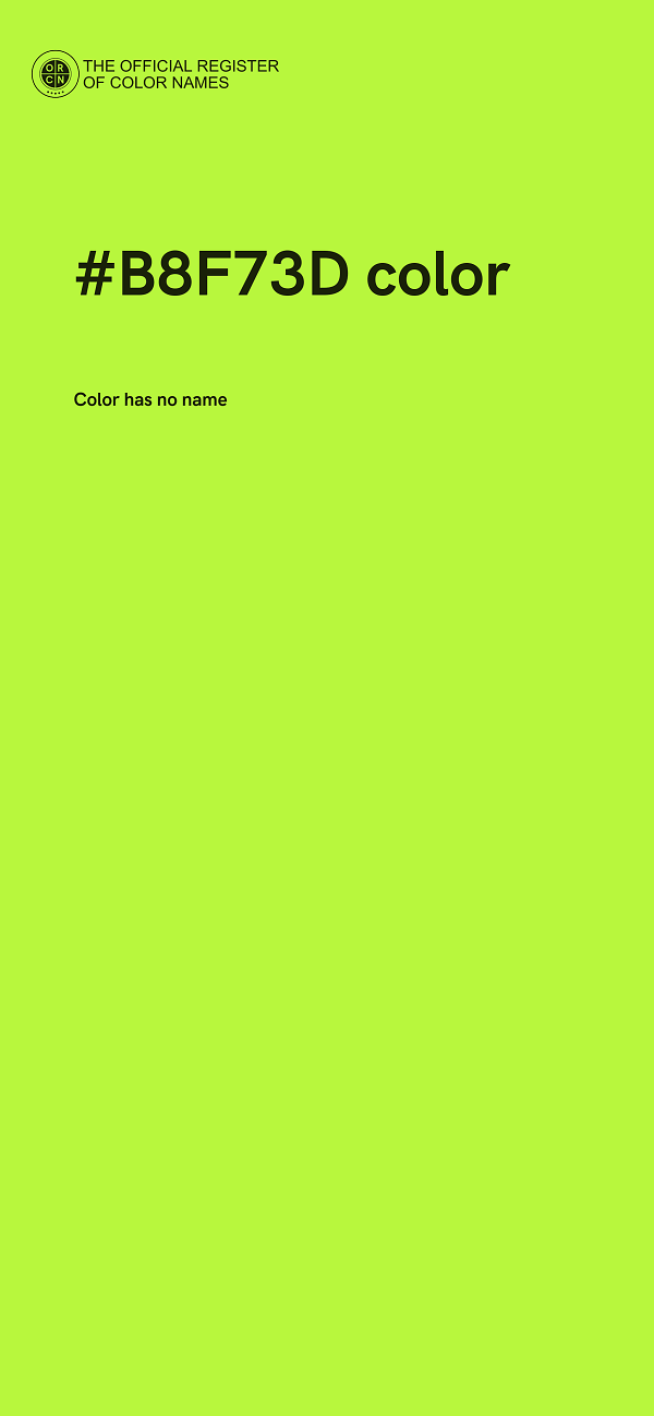 #B8F73D color image