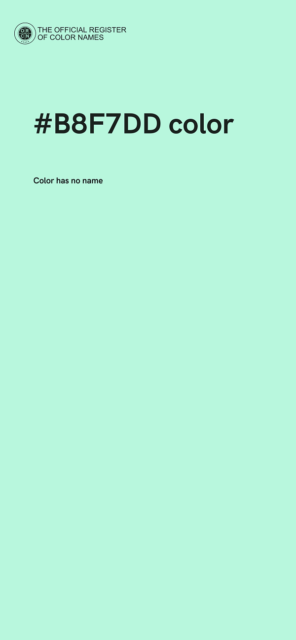 #B8F7DD color image