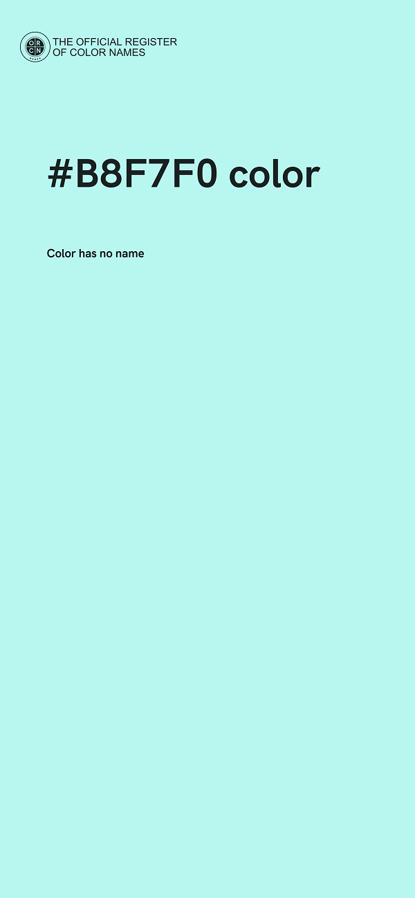 #B8F7F0 color image