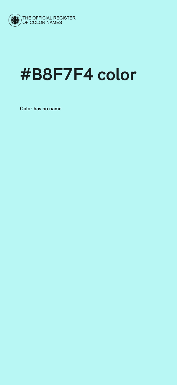 #B8F7F4 color image
