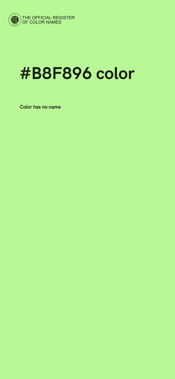 #B8F896 color image
